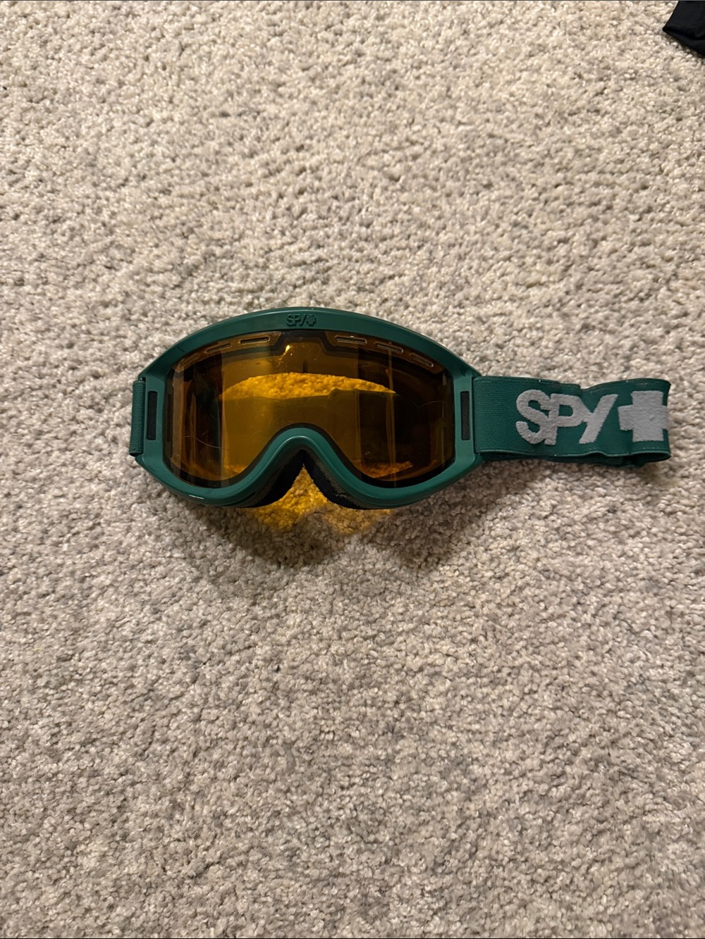SPY+ Green Frame, Amber Lens, Ski/Snow Goggles